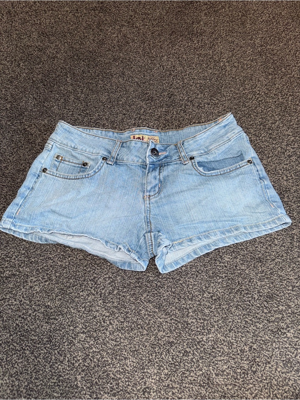 Vintage Y2K Lei Ashley Ultra Low Rise Denim Shorts Women’s Size 7